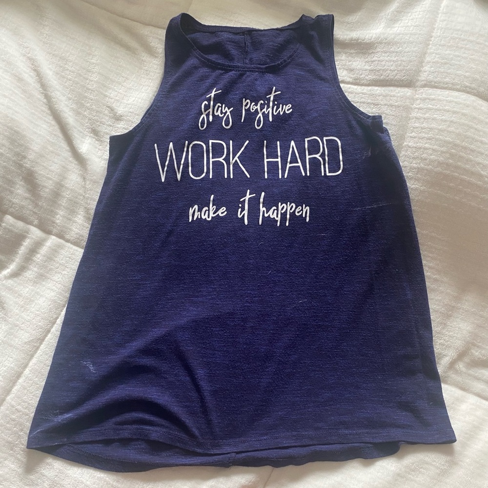 Apt. 9 Navy Blue Motivational Tank Top